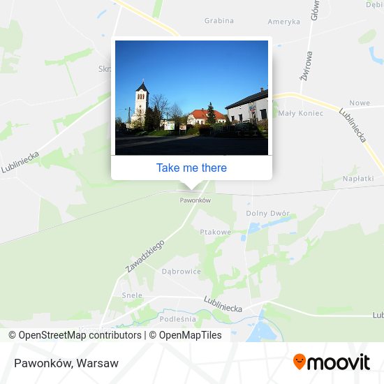 Pawonków map