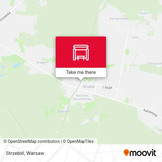 Карта Strzebiń