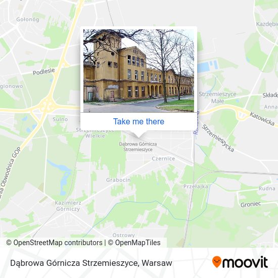 Карта Dąbrowa Górnicza Strzemieszyce