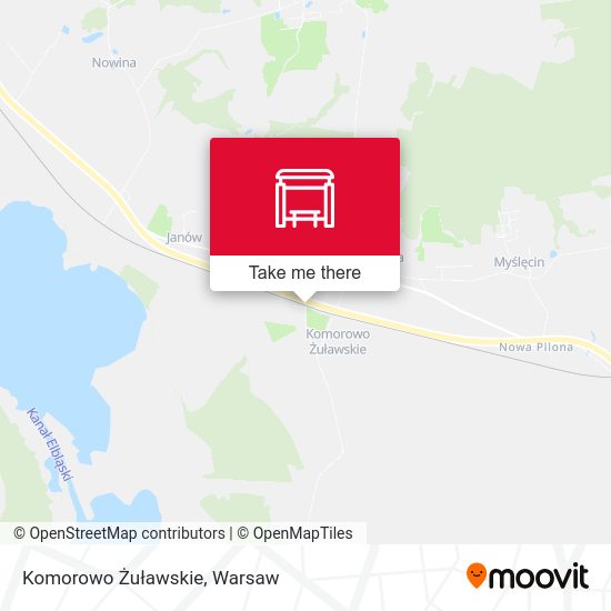 Карта Komorowo Żuławskie