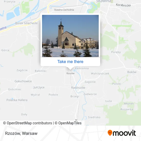 Карта Rzozów