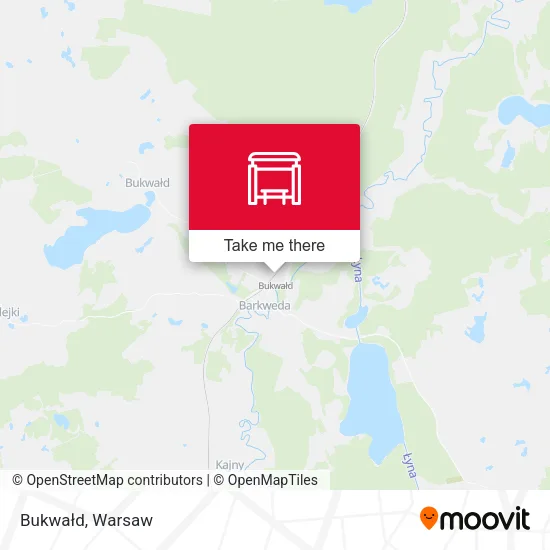 Bukwałd map