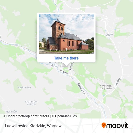 Ludwikowice Kłodzkie map