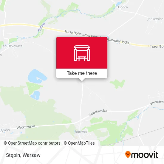 Stępin map