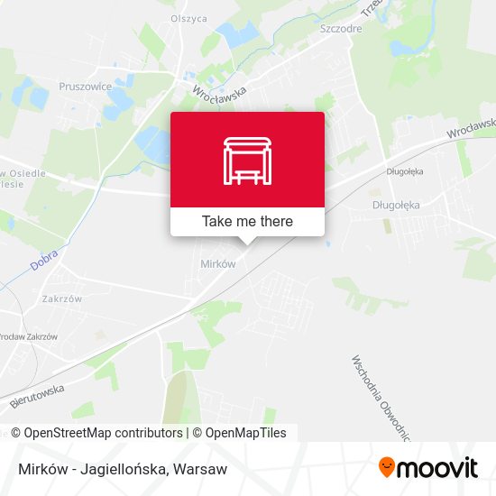 Mirków - Jagiellońska map