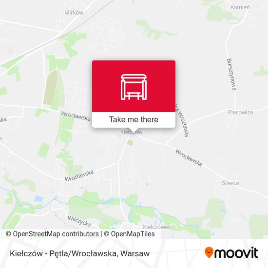 Kiełczów - Pętla/Wrocławska map