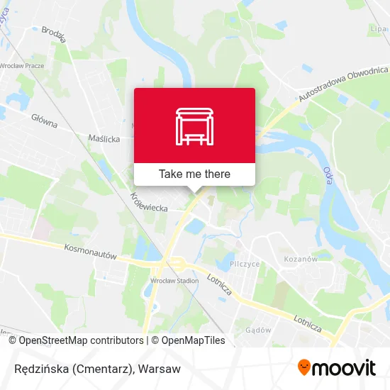 Rędzińska (Cmentarz) map