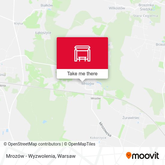 Mrozów - Wyzwolenia map