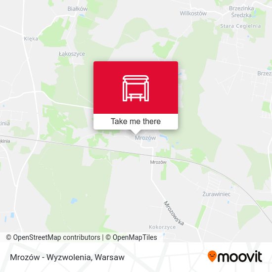 Mrozów - Wyzwolenia map