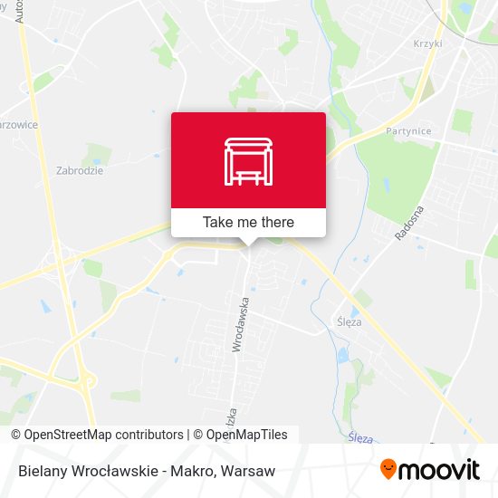 Bielany Wrocławskie - Makro map