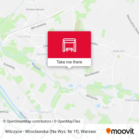 Wilczyce - Wrocławska (Na Wys. Nr 1f) map