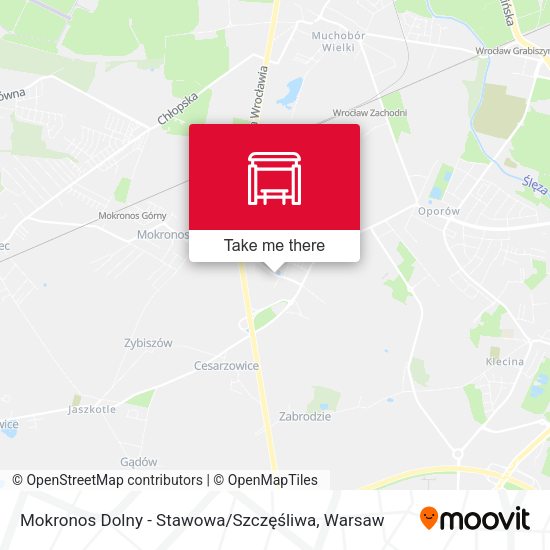 Mokronos Dolny - Stawowa / Szczęśliwa map