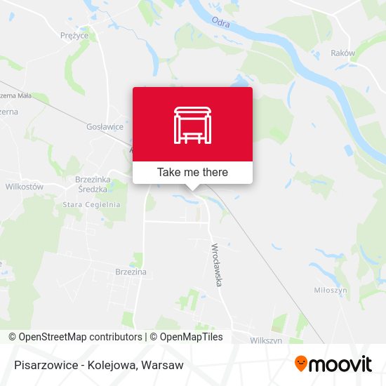 Pisarzowice - Kolejowa map