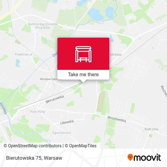 Bierutowska 75 map