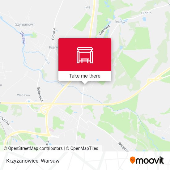 Krzyżanowice map