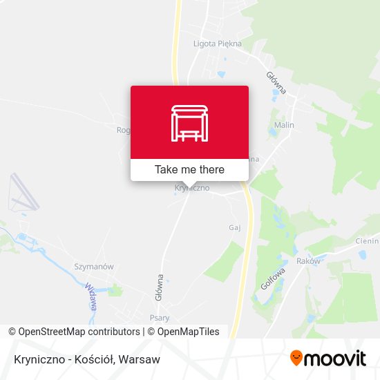 Kryniczno - Kościół map