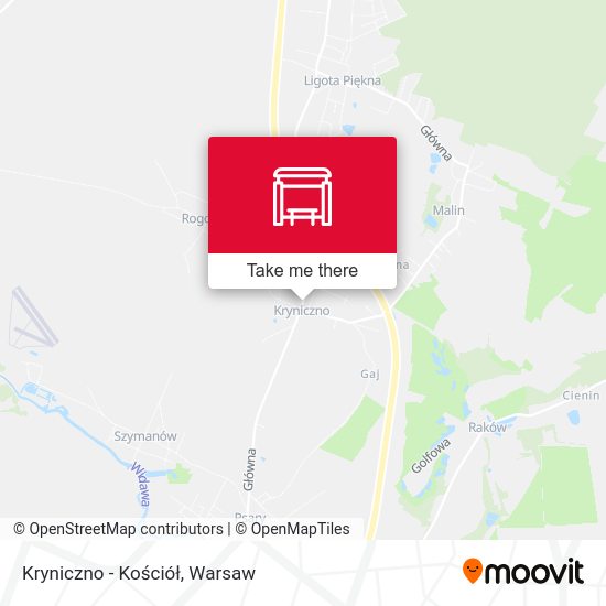 Kryniczno - Kościół map