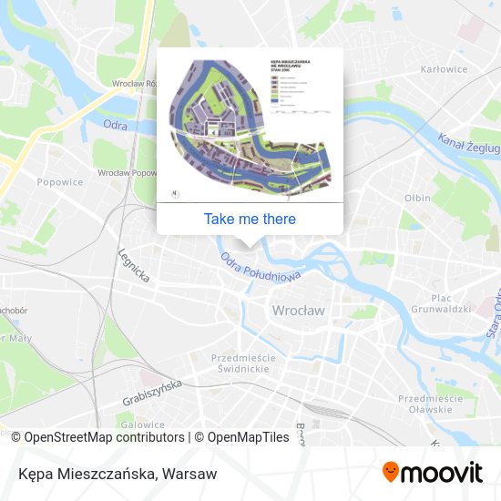 Kępa Mieszczańska map