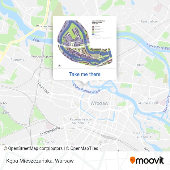 Kępa Mieszczańska map