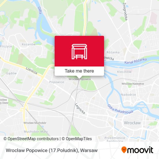 Карта Wrocław Popowice (17.Południk)