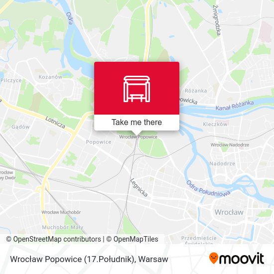 Wrocław Popowice (17.Południk) map