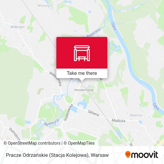 Pracze Odrzańskie (Stacja Kolejowa) map