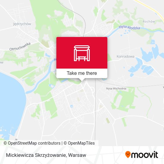 Mickiewicza Skrzyżowanie map