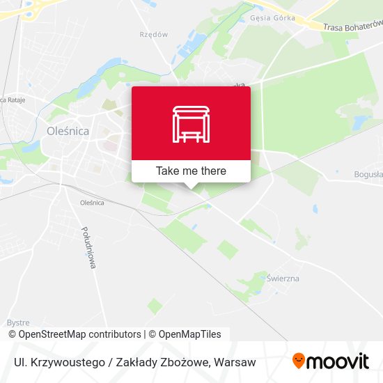 Ul. Krzywoustego / Zakłady Zbożowe map