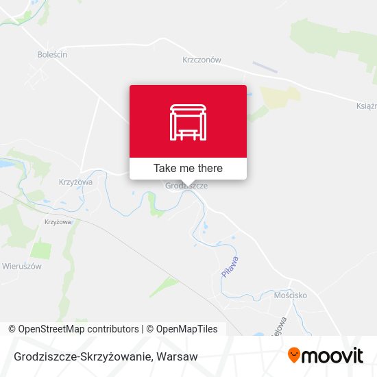 Grodziszcze-Skrzyżowanie map