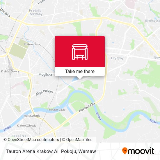 Tauron Arena Kraków Al. Pokoju map