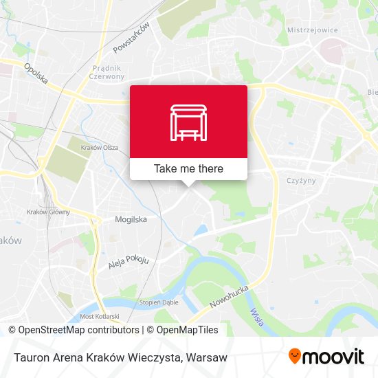 Tauron Arena Kraków Wieczysta map