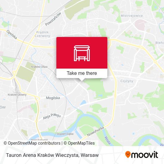 Tauron Arena Kraków Wieczysta map