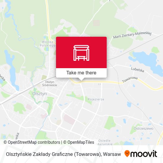 Olsztyńskie Zakłady Graficzne (Towarowa) map