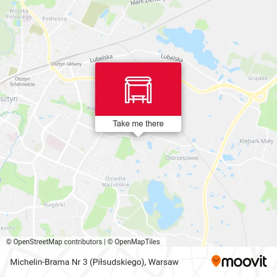 Карта Michelin-Brama Nr 3 (Piłsudskiego)