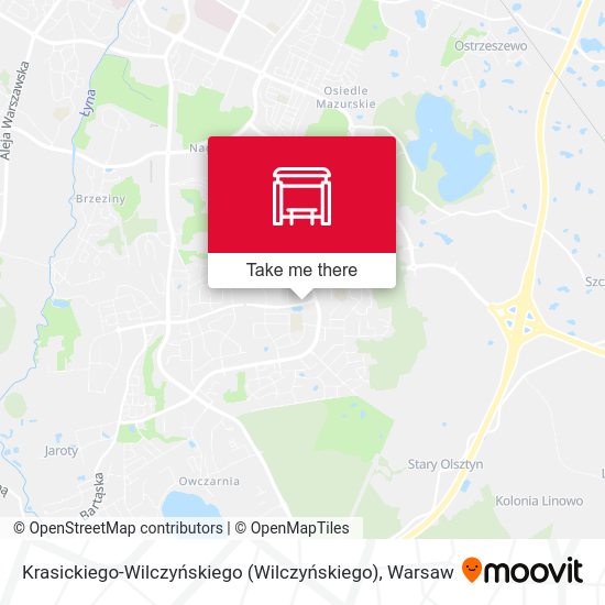 Krasickiego-Wilczyńskiego map