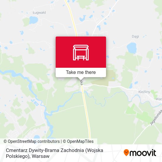 Cmentarz Dywity-Brama Zachodnia (Wojska Polskiego) map