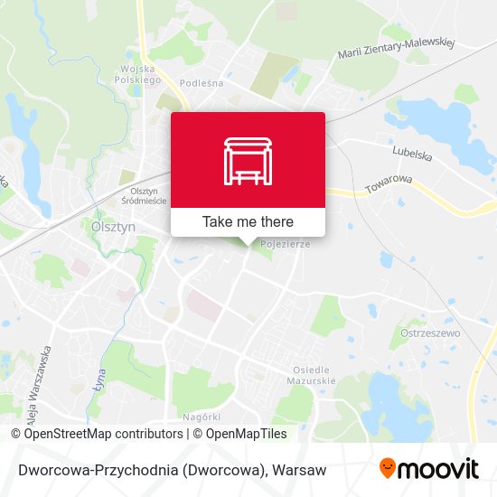 Карта Dworcowa-Przychodnia