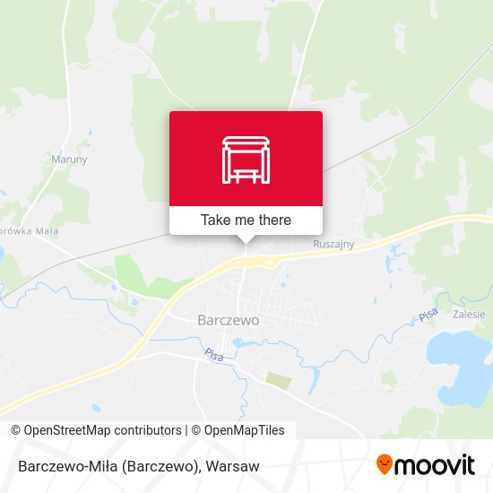 Barczewo-Miła map