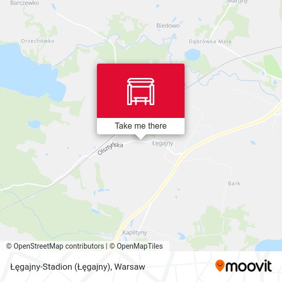 Łęgajny-Stadion map