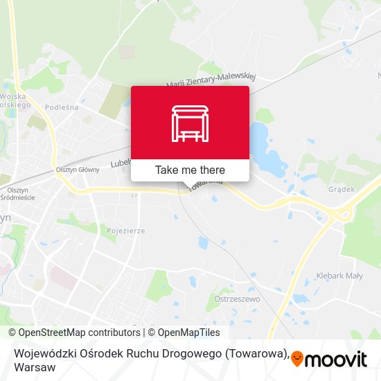 Карта Wojewódzki Ośrodek Ruchu Drogowego (Towarowa)