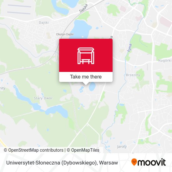 Uniwersytet-Słoneczna (Dybowskiego) map