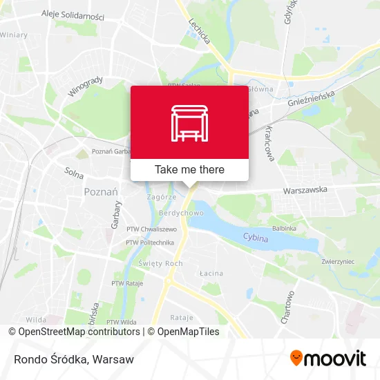 Rondo Śródka map