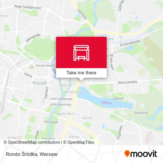 Rondo Śródka map