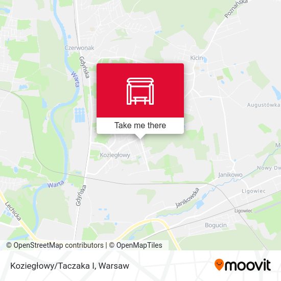 Koziegłowy/Taczaka I map