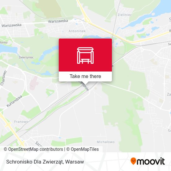 Schronisko Dla Zwierząt map