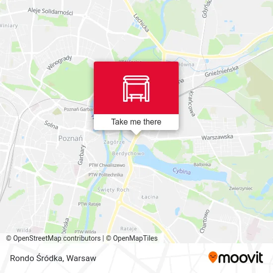 Rondo Śródka map