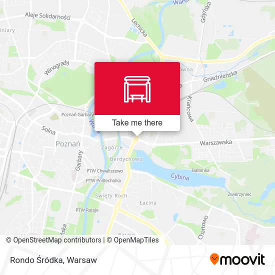 Rondo Śródka map