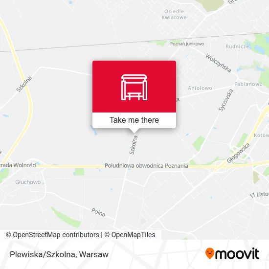 Plewiska/Szkolna map