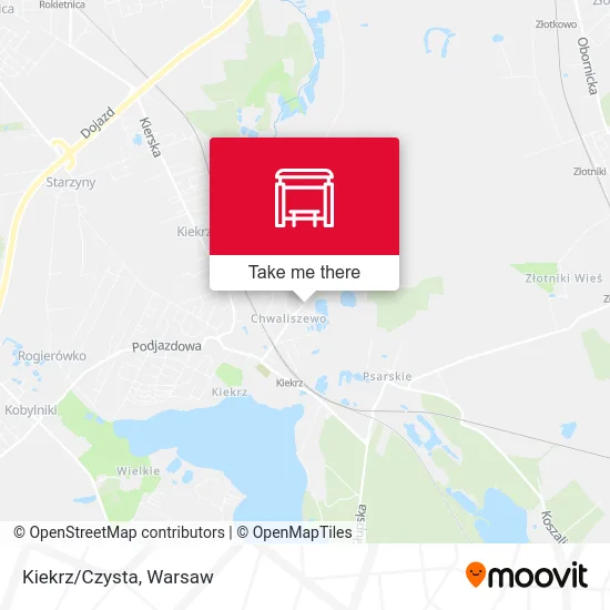 Карта Kiekrz/Czysta