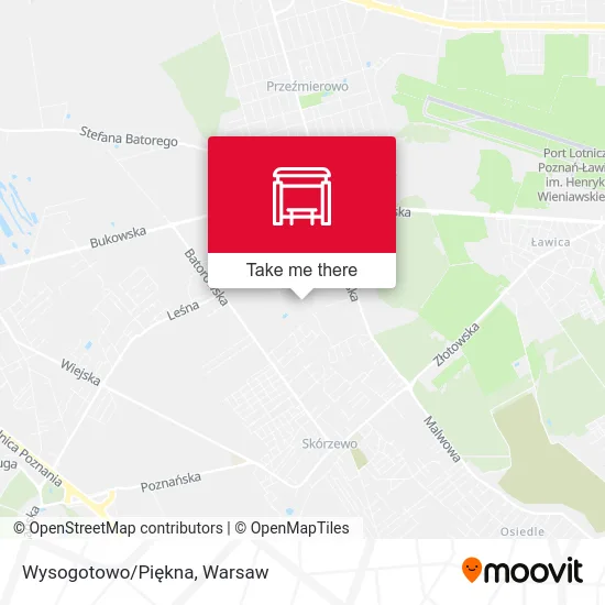 Карта Wysogotowo/Piękna